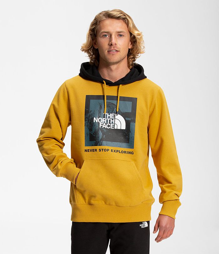 Sudadera Con Capucha The North Face Hombre Recycled Climb Graphic - Colombia BWFSEJ013 - Amarillo